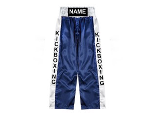 Aangepaste kickboksbroeken : KNPANTS-001-Marineblauw