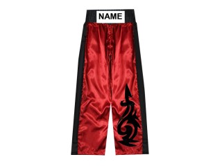 Aangepaste kickboksbroeken : KNPANTS-003-Rood