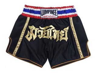 Lumpinee kickboksshorts : LUMRTO-006-Zwart