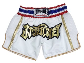 Lumpinee kickboksshorts : LUMRTO-006-Wit