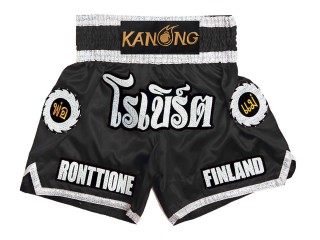 Aangepaste traditionele Thaise broek : KNSCUST-1242-Zwart