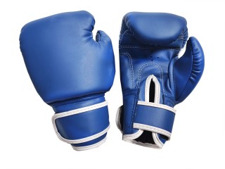 Kanong kinderbokshandschoenen voor training : Klassiek Blauw