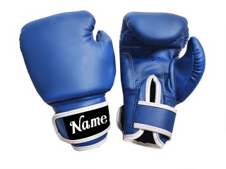Gepersonaliseerde kinderbokshandschoenen : KNGCUST-KIDS-437 Blauw