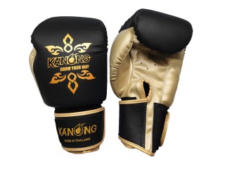 Kanong kickbokshandschoenen voor kinderen : Thai Power Zwart en Goud