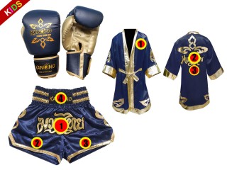 Kinderboksset - Gepersonaliseerde boksset voor kinderen (7-13 jaar oud) : Marineblauw