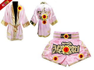 Kinderen bokskostuum - Boksjurk en shorts  : Model 121-Roze