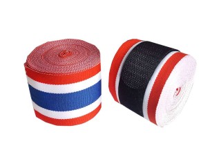 Kanong Elastische Boksbandages voor kinderen : Thaise vlag