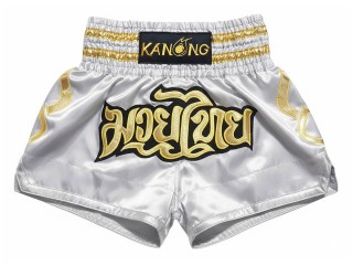 Kanong kickboks broekje : KNS-121-Zilver