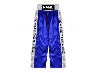 Kickboksbroek op maat gemaakt : KNPANTS-001-Blauw
