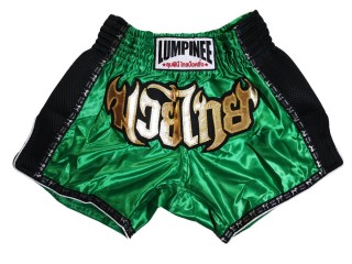 Lumpinee Retro Kickboks Shorts : LUMRTO-003-Donkergroen