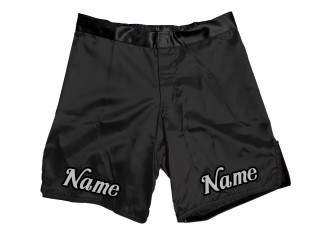 Gepersonaliseerde MMA shorts met naam : Zwart