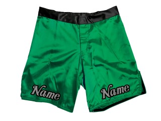 Aangepaste MMA-shorts met naam : Groen