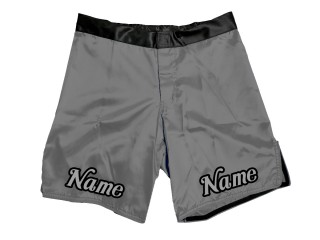 Aangepaste MMA-shorts met naam  : Grijs