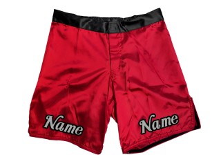 Gepersonaliseerde MMA-shorts met naam voor heren : Rood