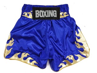 Gepersonaliseerde boksbroek : KNBSH-038-Blauw met Vlam