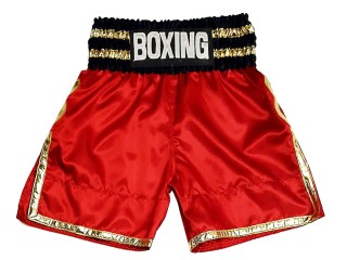 Aangepaste boksshorts voor heren  : KNBSH-039-Rood