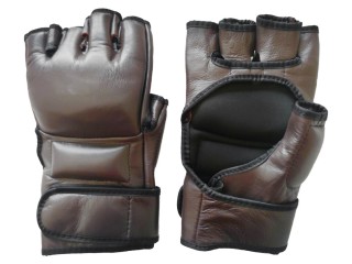 Aangepaste MMA-handschoenen : Bruin