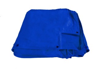 Aangepaste blauwe bovenkant boksring canvas 4x4 m -  Blauw