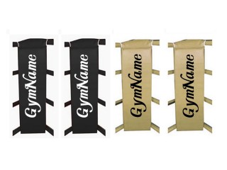 Aangepaste boksring hoekkussens (set van 4) : Zwart/Goud