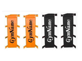 Aangepaste boksring hoekkussens (set van 4) : Oranje/Zwart