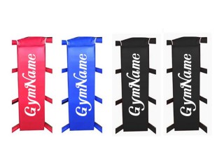 Aangepaste boksring hoekkussens (set van 4) : Rood/Blauw/Zwart
