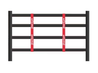 Boksring accessoires - Boksring touwconnectoren : Rood