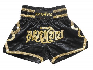 Kanong kickboksbroekje : KNS-121-Zwart