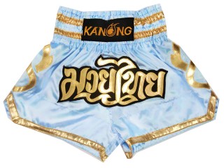 Kanong kickboksshort : KNS-121-Lichtblauw