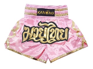 Kanong kickboksshort : KNS-121-Roze