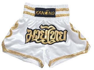 Kanong kickboksshort : KNS-121-Wit