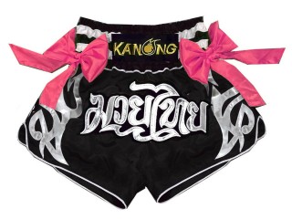 Kanong kickboksbroekje : KNS-127-Zwart