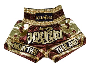 Kanong kickboksbroekje : KNS-136-Maroon