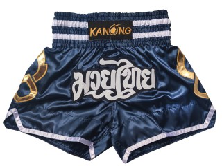 Kanong kickboksbroek : KNS-143-Marineblauw