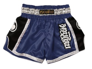 Kanong Retro Kickboks Shorts : KNSRTO-208-Marineblauw