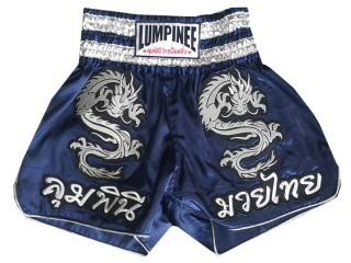 Lumpinee Kickboksbroekje : LUM-038-Marineblauw