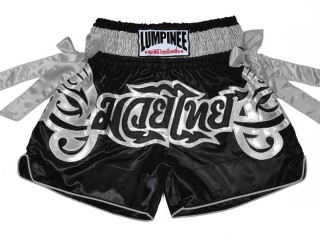 Lumpinee Kickboks Trainingsshorts : LUM-051-Zwart-Zilver