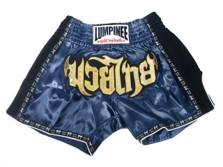Lumpinee Retro Kickboks Shorts : LUMRTO-003-Marineblauw
