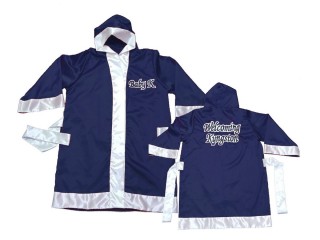 Kanong op maat gemaakte boksjurk : KNFIRCUST-002-Marineblauw