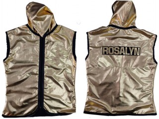 Gepersonaliseerde jas met capuchon voor vechters : KNHODCUST-003-Goud