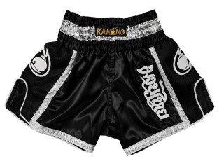 Kanong retro boksshort voor kinderen : KNSRTO-208-Zwart