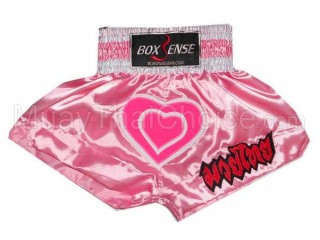 Boxsense kinder boksshorts : BXSKID-003 Roze