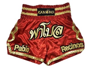 Gepersonaliseerde rode boksshorts: KNBXCUST-2002