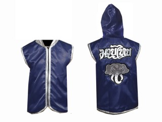 Gepersonaliseerde boksjas met capuchon : Marineblauw Olifant