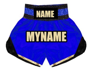 Gepersonaliseerde kinderboksshorts  : KNBSH-022-Blauw