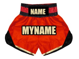Gepersonaliseerde kinderboksshorts : KNBSH-022-Rood