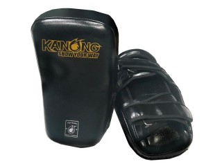 Kanong Gebogen Kickboks Pads voor Training Boksen Kickboksen : Zwart