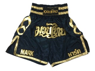 Aangepaste boksshorts voor heren : KNBXCUST-2001-Marineblauw