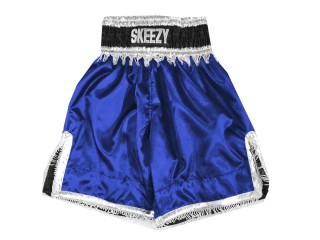 Aangepaste boksbroeken met kwastjes : KNBXCUST-2034-Blauw