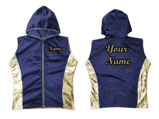 Gepersonaliseerde boksjack: Marineblauw en Goud