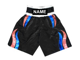 Gepersonaliseerde boksbroek : KNBSH-028-Zwart met Vlam